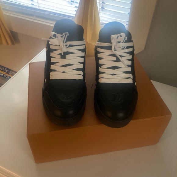 Louis Vuitton Black LV Time Out Sneakers - Picture 1 of 8
